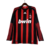 Camisa Retrô Milan I Home Adidas 2008/09 Manga Longa Vermelho e Preto