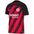 Camisa Eintracht Frankfurt Home 23/24 s/n° Torcedor Masculino - Vermelho e Preto