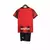 Conjunto Infantil Milan Home 23/24 - Vermelho e Preto - comprar online