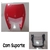Carenagem Farol Nxr Bros150 2009 e 2010 Vermelho Com Suporte