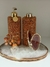 KIT LAVABO COM DIFUSOR E SABONETEIRA DE CALCITA LARANJA, PLATTER E BORBOLETA - Blessed Home