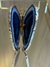 BORBOLETA DE ÁGATA AZUL COM BORDA BANHADA (TIPO 3) - comprar online