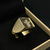 Anel de Ouro 18k Masculino Cravejado na internet