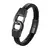 Pulseira Masculina GZTANGZHOU – Couro Legítimo e Aço com Fecho Magnético - loja online
