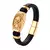 Imagem do Pulseira Masculina GZTANGZHOU – Couro Legítimo e Aço com Fecho Magnético