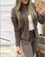 Conjunto Noworry: jaqueta glitter e calça cintura alta em malha stretch. - clickprimer