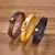 Pulseira Masculina e Feminina Jiayiqi – Couro Genuíno com Design Clássico - loja online