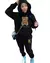 Conjunto Feminino FUXIONGFU – Estilo Casual Outono/Inverno com Estampa Letter & Borboleta