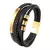 Pulseira Masculina JIAYUPENG – Couro Trançado com Fecho Magnético e Estilo Moderno - loja online