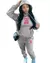 Conjunto Feminino FUXIONGFU – Estilo Casual Outono/Inverno com Estampa Letter & Borboleta - clickprimer