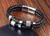 Pulseira Masculina JIAYUPENG – Couro Trançado com Fecho Magnético e Estilo Moderno