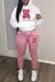 Conjunto Feminino FUXIONGFU – Estilo Casual Outono/Inverno com Estampa Letter & Borboleta - comprar online