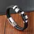Imagem do Pulseira Masculina JIAYUPENG – Couro Trançado com Fecho Magnético e Estilo Moderno