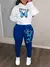 Conjunto Feminino FUXIONGFU – Estilo Casual Outono/Inverno com Estampa Letter & Borboleta - comprar online