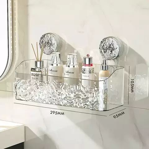 Prateleira do banheiro Ventosa Wall Mount Canto Prateleiras De Armazenamento Sup