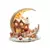 Decoração de mesa de casa de vila de Natal Ornamento de prateleira com padrão - loja online