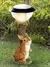 Lâmpada solar para gato e cachorro, cachorro, criatividade de coelho, estátua, - Magazine Store