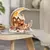 Decoração de mesa de casa de vila de Natal Ornamento de prateleira com padrão - loja online
