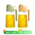 500ml garrafa vazia de óleo 2 em 1 spray &amp; pourer recipiente de óleo de pl