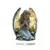 Estátua de anjo orando radiante – uma decoração de mesa calmante e quente,