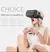 Headset de realidade virtual VR Óculos, Viar Dispositivos Capacete, Lentes 3D, - comprar online