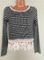 Blusa meia estação listras - comprar online