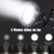 Imagen de Linterna Reflector Recargable LED COB con Busca Huella USB