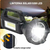 Linterna Reflector Recargable LED COB con Busca Huella USB - comprar online