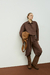 CONJUNTO POPLIN CHOCOLATE - CAMISA + PANTALÓN - tienda online
