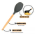 Kit Completo Jogo de Cozinha Luxo 19 Peças Com Tábua em Silicone Espátula Faca Tesoura Utensílios - Decore Ai