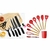 Conjunto de 6 talheres e 12 talheres de silicone Colher Espátula Porta massa Concha Escova Pinça Fuet - comprar online