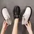 Tênis Feminino Sapatos Mocassins com Rendas até Couro – Estilo Casual e Conforto para Todas as Estações! na internet