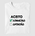 Camiseta Algodão - Aceito Dinheiro
