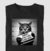 Camiseta Algodão - Gato Revoltado
