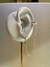 ARGOLA LISA PONTO DE LUZ PENDURADO COM CORRENTE PIERCING FAKE - PRATA 925 - comprar online