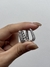 Argollas plateadas con cristal micropave - comprar online