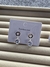 Aros colgante circular con cristal