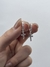 Aros colgante cruz con micropave