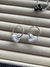 Argollas dije corazón blanco