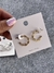 Argollas torcidas doradas chicas - comprar online