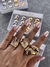 Anillos inflados dorado en internet