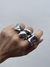 Anillo inflado plateado - comprar online