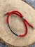 Pulsera unisex regulable roja