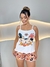 Imagem do Baby Doll Alça - Minnie & Mickey Xadrez