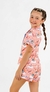 Americano Curto Infantil Feminino - Stitch Soneca na internet