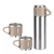 Kit Garrafa Térmica Inox 500ml com 3 Xícaras Portátil - Larzito - Home e Decor