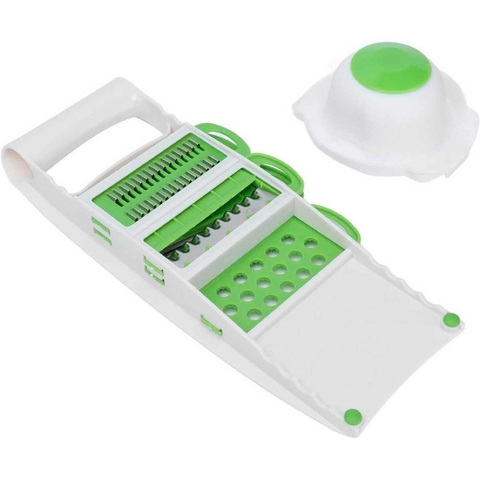 Ralador Cortador 5 em 1 Inox Fatiador Legumes Salada