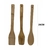 Jogo Talheres Bambu 3 Peças Natural Antibacteriano