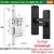 Fechadura da porta de impressão digital eletrônica com tuya app/cartão/código/desbloqueio chave - comprar online