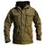 M65 jaquetas táticas militares masculinas, jaqueta corta-vento à prova d'água com capuz, casaco para pesca ao ar livre/trekking e caminhada - loja online
